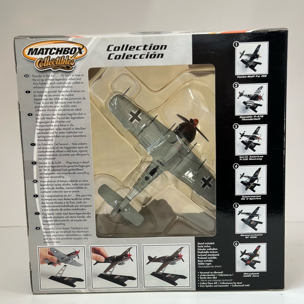 Matchbox Collectibles 1:72 Focke-Wulf Fw 190 (Red Tip) WWII Airplane NIB - Picture 3 of 7